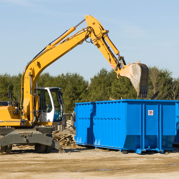 can i choose the location where the residential dumpster will be placed in Harrietta Michigan